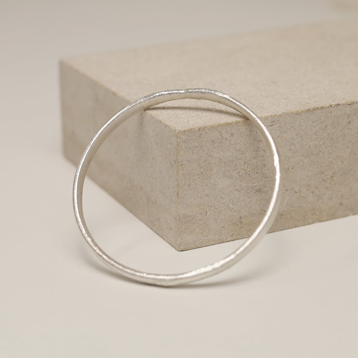 Sterling Silver Fire Bangle