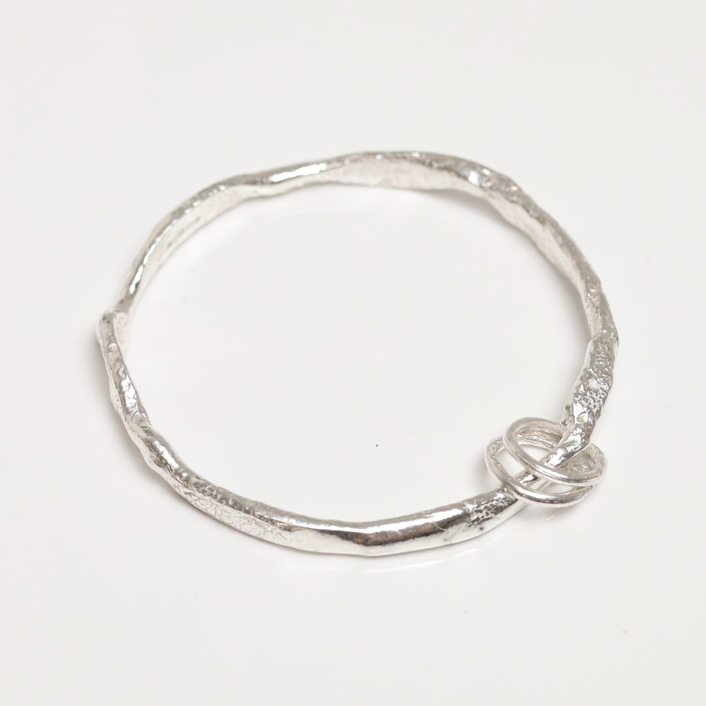 Sterling Silver River Bangle - one