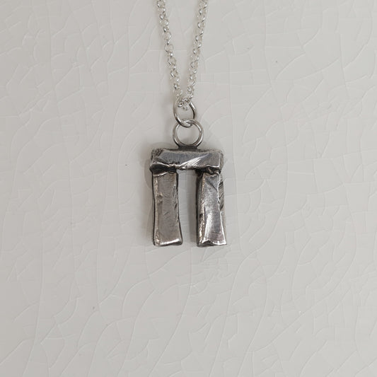 Sterling Silver Stonehenge Pendant - small